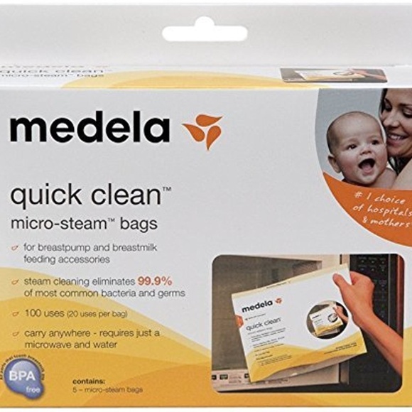 (4 boxes - 17 bags) New Medela Quick Clean MicroSteam Bags - Picture 1 of 3